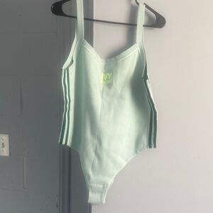 Mint Green Bodysuit with Logo